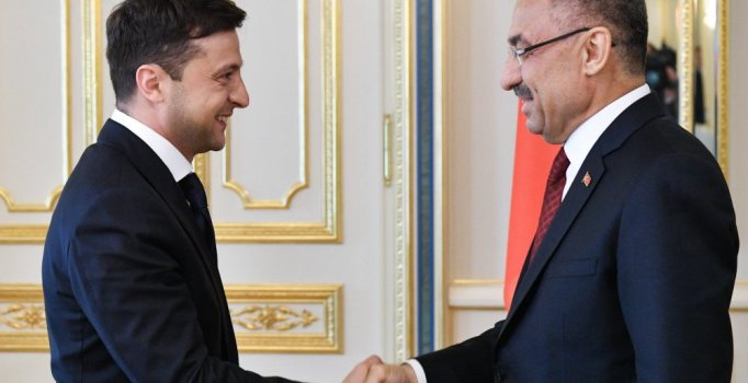 Fuat Oktay, Ukrayna Devlet Başkanı Zelenskiy ile görüştü 