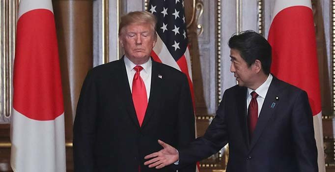 Trump'tan Japonya'da İran mesajı