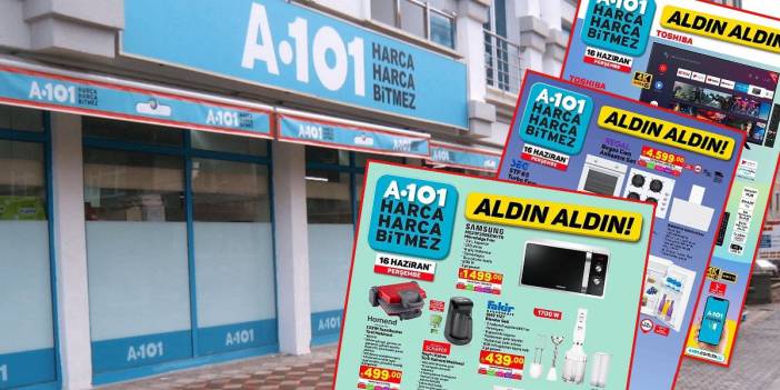 Bu indirimler rafları boşalttırır! A101 16 Haziran kataloğundaki indirimlerle market sürümden vatandaşlar her şeyden kazanacak