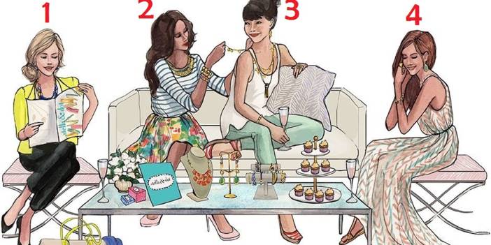 Bu Dört Kızdan Hangisi Ev Sahibi! Verdiğiniz Cevap Sizin Gözlem Yeteneğinizi Belirliyor... Ev Sahibini Ve Misafirleri Tahmin Et