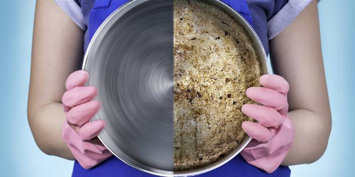 Kızartma tavaları nasıl temizlenir? Bu yöntem ile yanmış kızartma tavanızın yeni alınmıştan farkı kalmayacak...