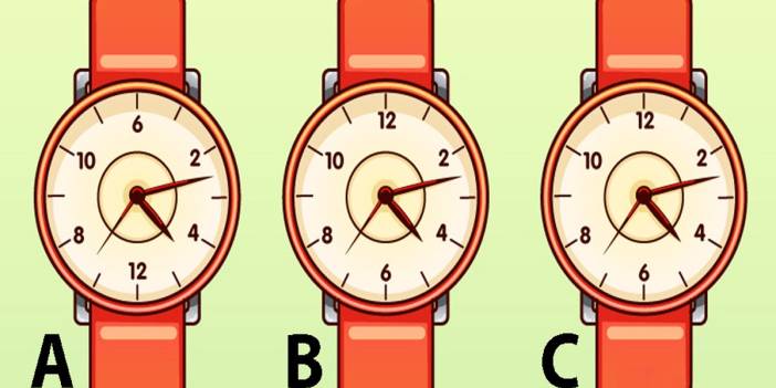 Ne kadar dikkatlisin çöz öğren! Hangi saat farklı? 100 Kişiden birisi doğru yanıtı veriyor...