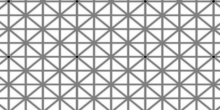 All Facebook is brainwashed!  How many black dots do you see in the picture?