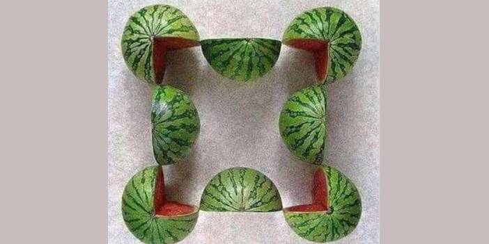 IQ'nuzu test edecek bulmaca: Bu fotoğrafta kaç tane karpuz görüyorsun? Sayabiliyorsan, o zaman bir dahisin!