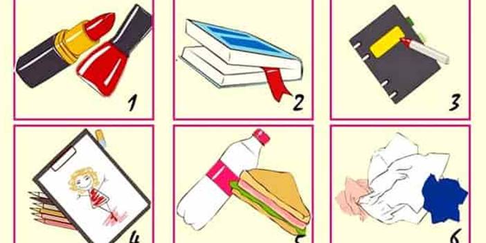 Bu eşyalardan hangisini her zaman çantanızda taşırsınız? Senin hakkında yeni şeyler söyleyecek...