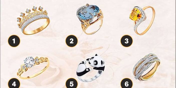 Yüzüğünüz karakterinizi ele veriyor! Bir yüzük seçin ve nasıl bir kadın olduğunuzu öğrenin!