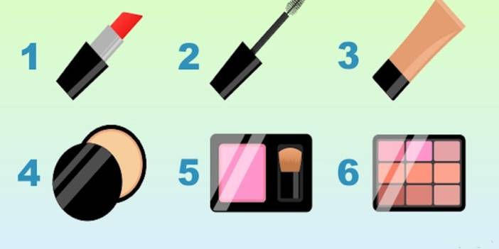 Alışılmışları unutun! Bu kişilik testi siz şoke edecek! Bir kozmetik ürünü kullanma hakkınız olsaydı hangisini tercih ederdiniz?