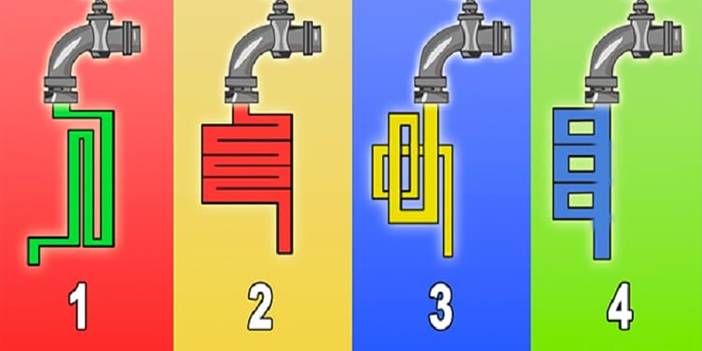Su hangi musluktan daha hızlı akar? Cevap, zeka seviyenizi söyleyecek...