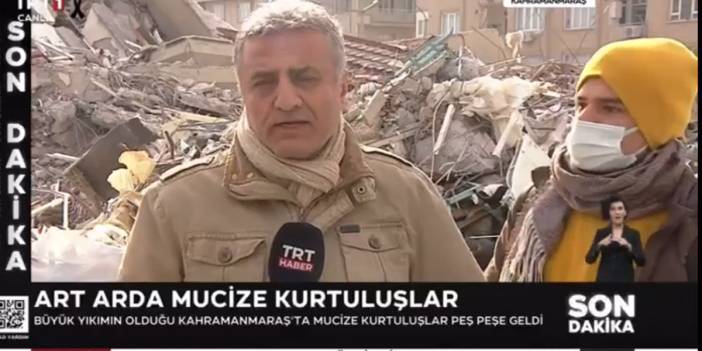 Bir vatandaş '50 saat boyunca yapayalnız bırakıldık' deyince TRT'de yayın kesildi