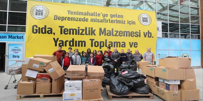 Öğrencilerden depremzedelere destek