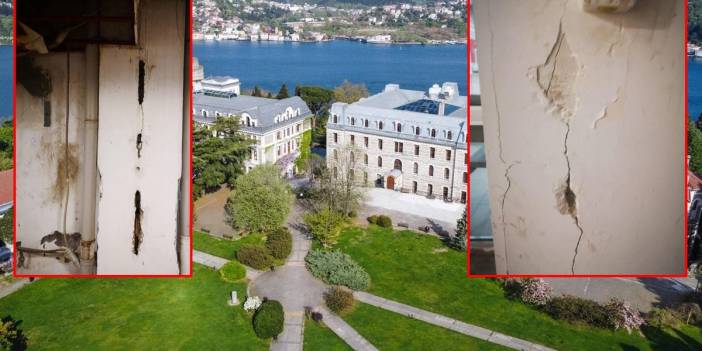 Boğaziçi Üniversitesi kaderine terk edildi: İşte ağır hasarlı binaların fotoğrafları