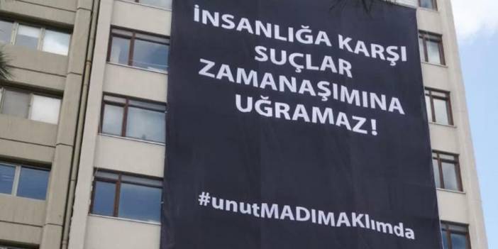 Ankara Barosu'ndan Madımak Katliamı için dev pankart: 'Zaman aşımı'na vurgu yaptılar