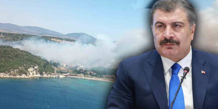 Bakan Koca duyurdu: Menderes'teki yangında 12 kişi etkilendi