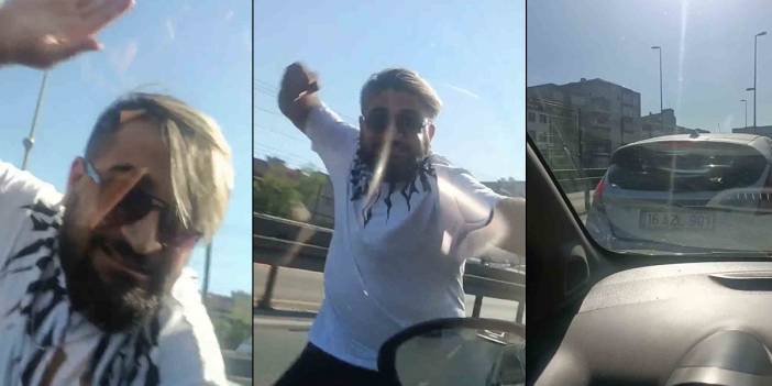 Hamile kadının aracını yumrukladı: Trafikte dehşet saçtı