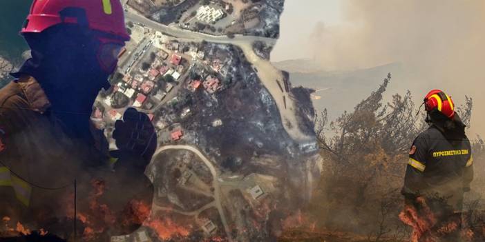 Yunanistan'daki yangın 8. gününde: Adanın yüzde 10'u yok oldu