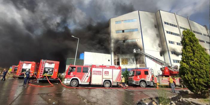 İstanbul'da büyük fabrika yangını