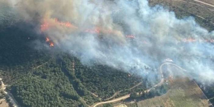 İzmir'de çıkan yangın kontrol altında: İki farklı noktada soğutma çalışmaları sürüyor