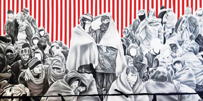 Gençler kendilerine açılan alanı sanatla doldurdu