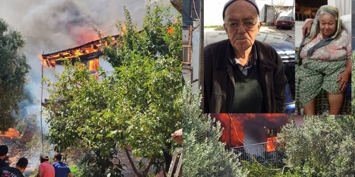 Antalya'da feci yangın: Eşini kurtarmak için alevlerin içine daldı