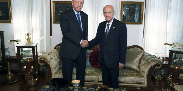 Erdoğan ile Bahçeli bir araya geldi