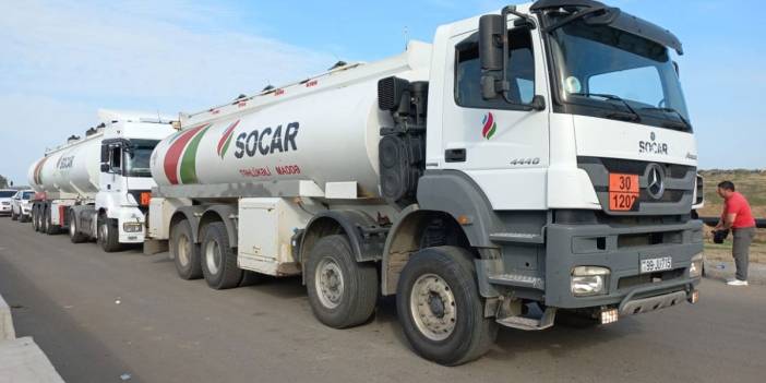 Azerbaycan'dan Karabağ'daki Ermeni nüfusa yakıt desteği