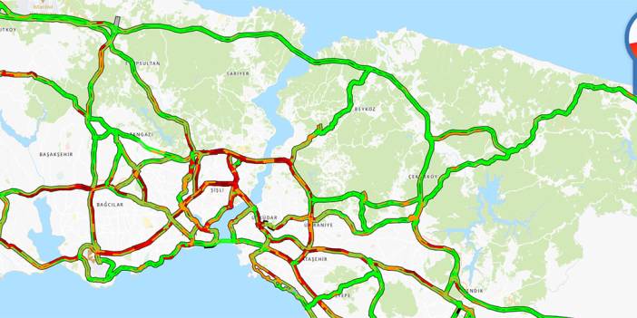 İstanbul'da yağmur etkisi: Trafik kilit