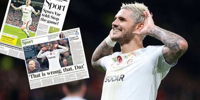 Cimbomun galibiyeti İngiltere basınında: Manchester 30 yıl sonra cehennemi buldu