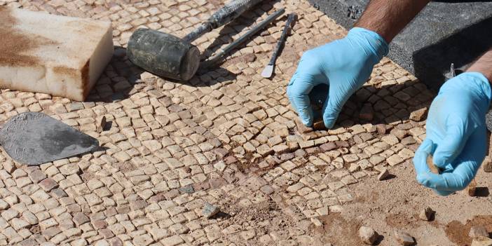 Perre Antik Kenti'ndeki 1800 yıllık mozaikler koruma altında