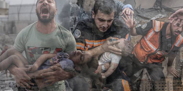 İsrail katliamından geriye kalanlar... Enkaz, acı ve gözyaşı