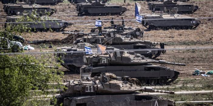 Gazze'ye kara harekâtı hazırlığı: Yüzlerce İsrail tankı sınırda