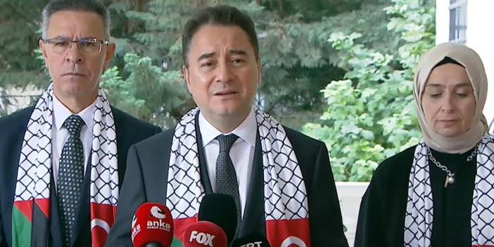 Babacan'dan Filistin Büyükelçiliği'ne ziyaret: Bilerek hastaneleri vurmak insanlık suçu