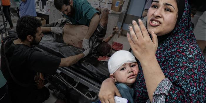 Gazze'de 'insanlık' ölüyor... Hastane mezarlığa döndü