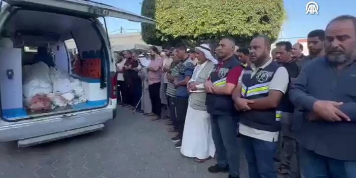 Ambulansta cenaze namazı... Gazze'de naaşları koyacak yer kalmadı