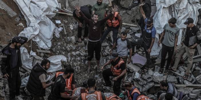 Gazze kan ağlıyor... Savaşın on beşinci gününde kahreden görüntüler