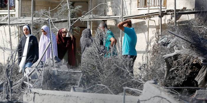 Ölüm saçan İsrail Gazzelileri evinden de etti