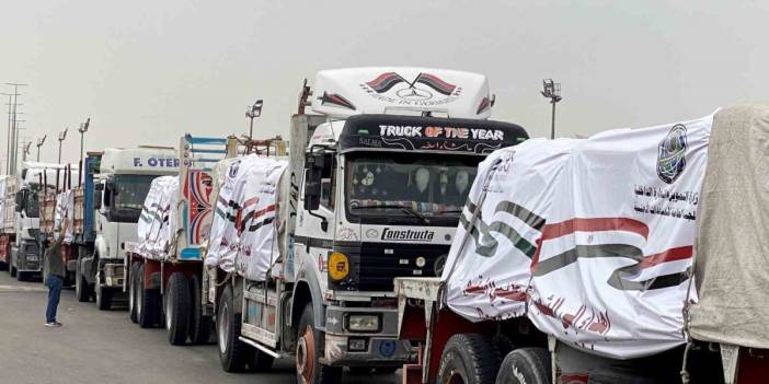 Mısır’dan Gazze’ye giren yardım tırı sayısı 980’e ulaştı