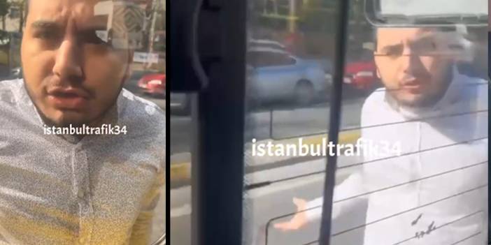 Yolcular isyan etti! Trafik magandası otobüsün önünü kesti