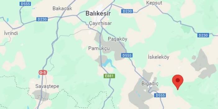 Balıkesir'de 3.8 büyüklüğünde deprem