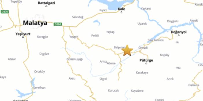 Malatya'da 4.5 büyüklüğünde deprem