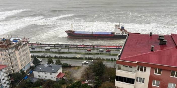 AFAD duyurdu: Artvin'i şiddetli vurdu! Esenyalı isimli kuru yük gemisi karaya oturdu