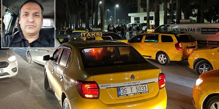 İzmir'de taksiciler Oğuz Erge için tek yürek: Cenazesini Adli Tıp'a konvoyla getirdiler