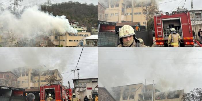Beykoz'daki kibrit fabrikasında yangın
