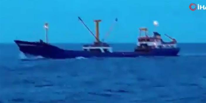 Marmara Denizi'nde batan gemiden son video! 6 kişilik mürettebat için zamana karşı yarış