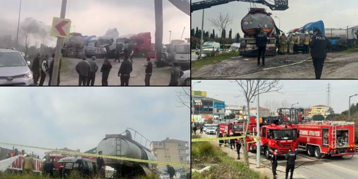 Ataşehir'de akaryakıt tankerinde patlama: Ölü ve yaralılar var
