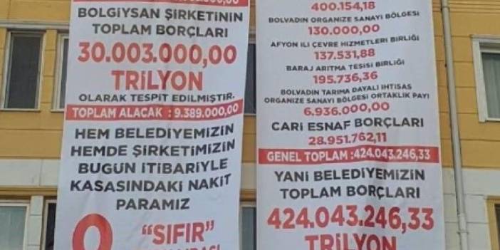 Cumhur İttifakı’nda 'afiş' krizi: MHP'li yeni başkan AK Partili başkanın borçlarını duyurdu