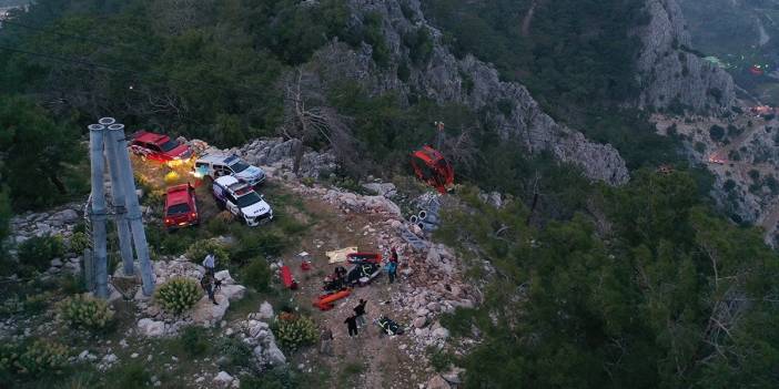 Antalya’da teleferik faciası: 1 ölü, 7 yaralı
