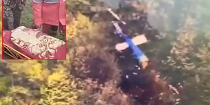 Reisi'nin öldüğü helikopter kazasından çarpıcı görüntüler