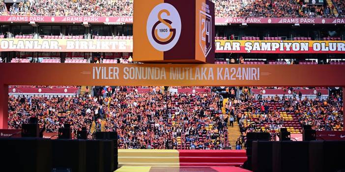 Galatasaray şampiyonluğunu Rams Park'ta kutladı