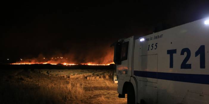 Diyarbakır'da anız yangını: TOMA destek verdi