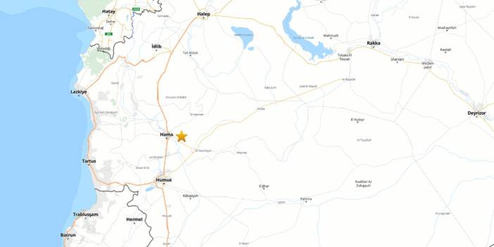 Suriye'nin Hama kentinde 5.2 büyüklüğünde deprem